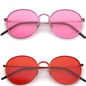 BOLD SUNGLASSES IN PINK AND RED